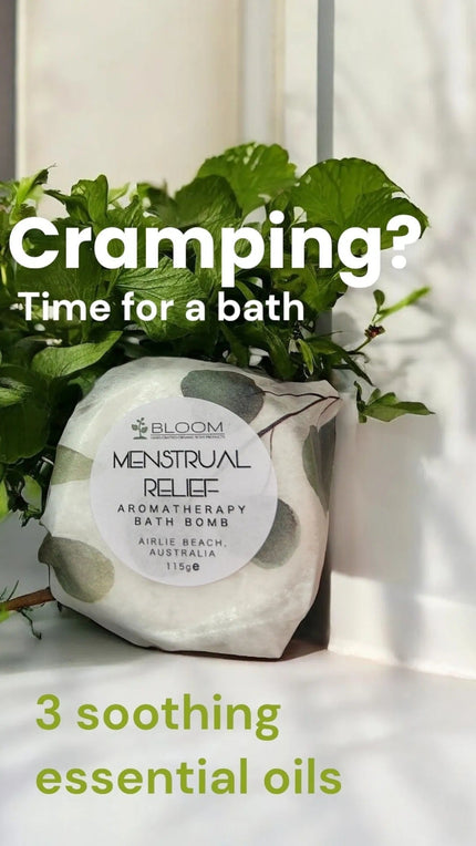 Soothe Menstrual Cramps Naturally with a Relaxing Bath Bomb