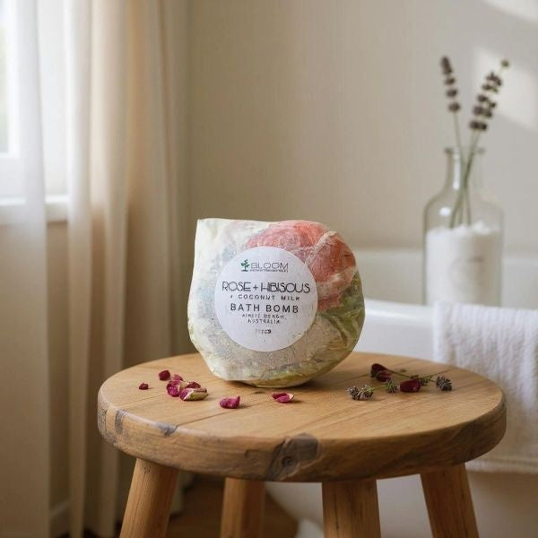 Rose + Coconut Milk Bath Bomb