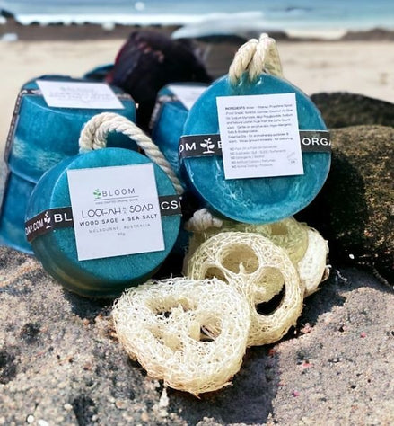 Wood Sage + Sea Salt Loofah In A Soap