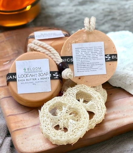 Shea Butter + Manuka Honey Loofah In A Soap