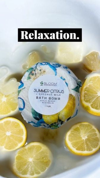 Summer Citrus + Coconut Milk Bath Bomb