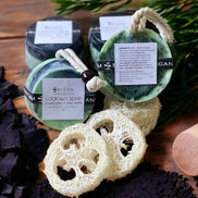 Charcoal + Tea Tree Loofah In A Soap