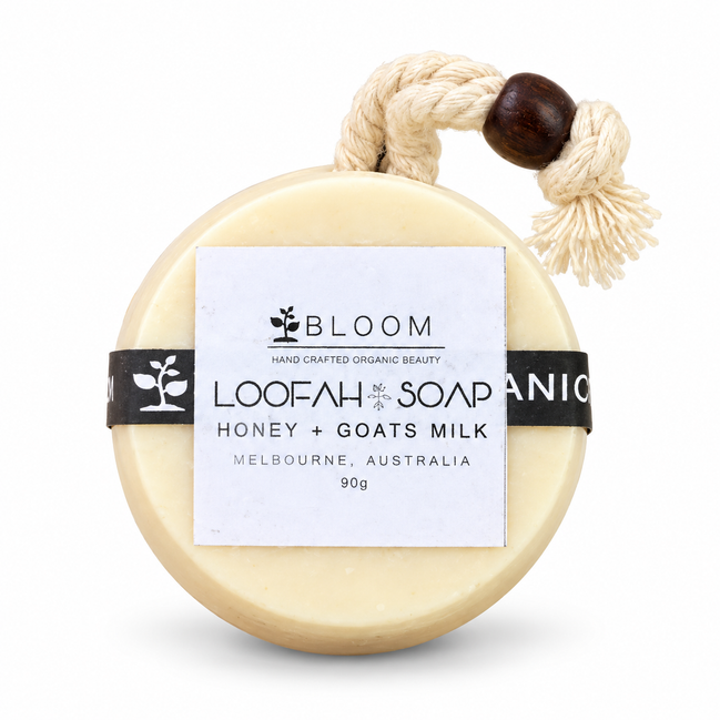 Honey + Goats Milk | 90g Loofah Soap