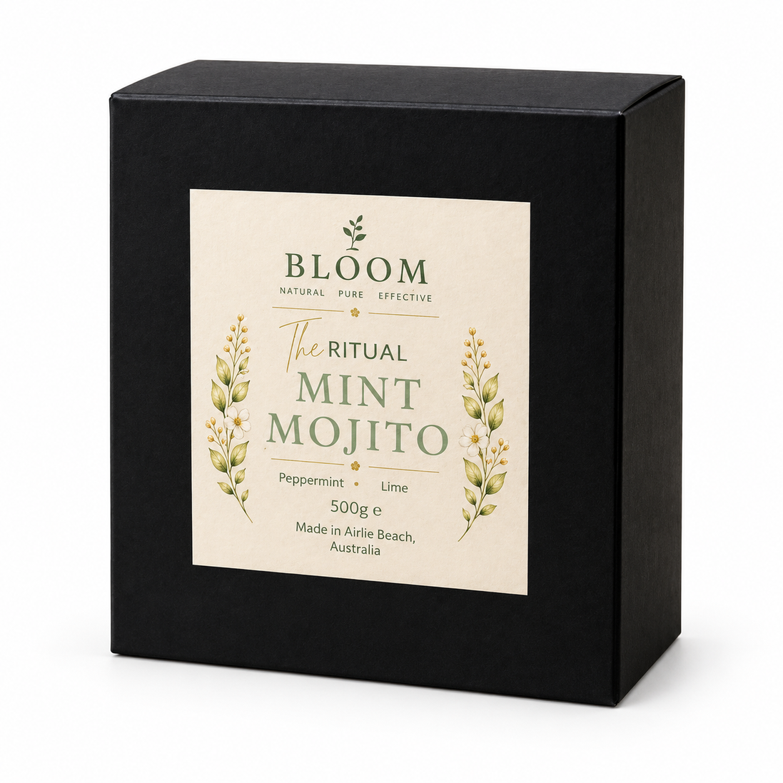 Mint Mojito Bath Ritual 500 g black box on a white background