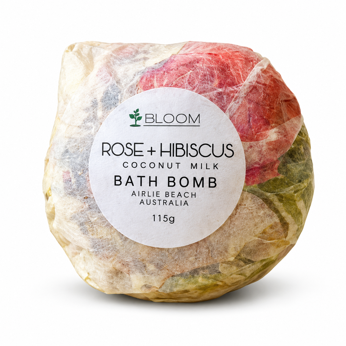 Rose + Coconut Milk | 115g Bath Bomb
