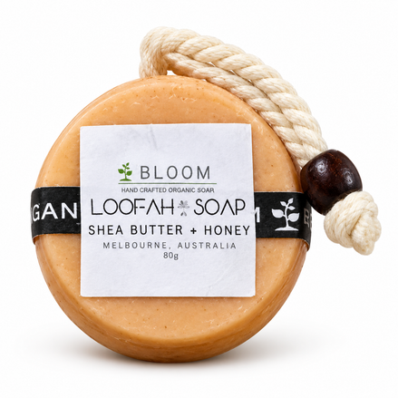 Shea Butter + Manuka Honey | 90g Loofah Soap