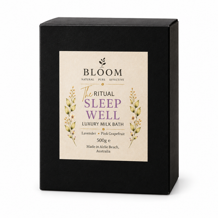 Sleep Well Bath Ritual 500 g black box on a white background