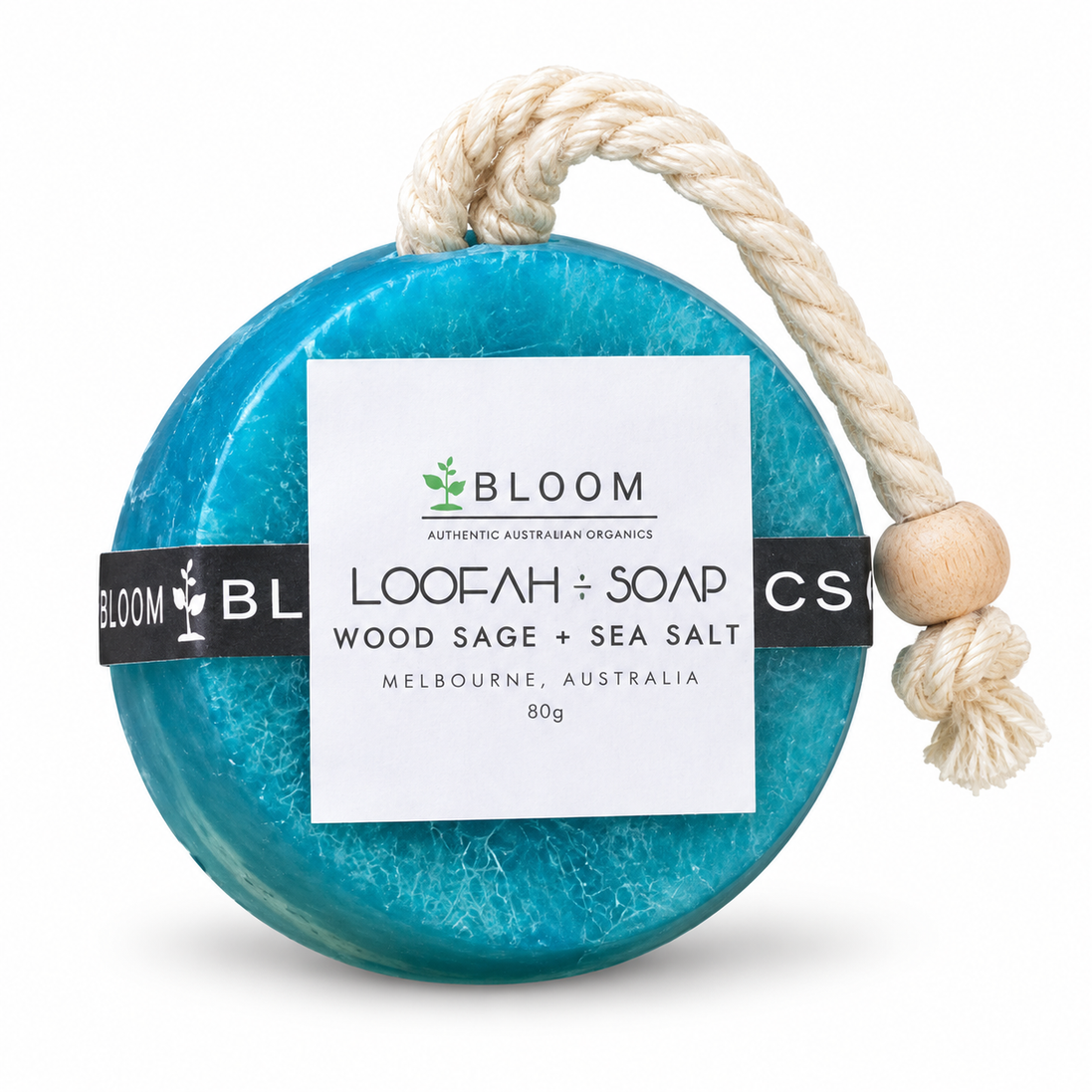 Wood Sage + Sea Salt | 90g Loofah Soap